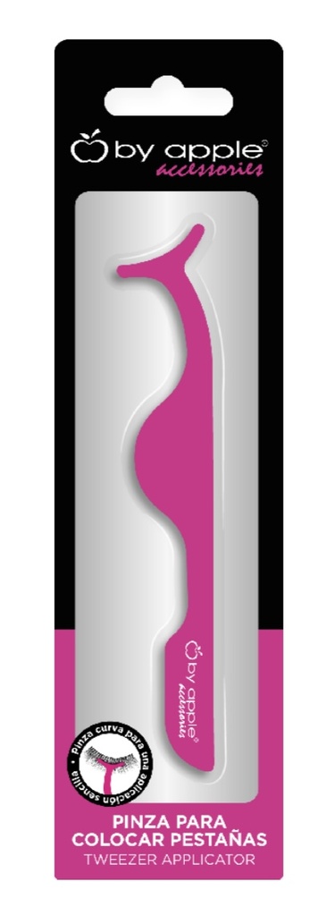 PINZAS PARA COLOCAR PESTAÑAS AND PUNTA CURVA ROSA