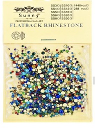 [MIX-C] PIEDRAS VARIOS TAMAÑOS COLORES 1440PZAS