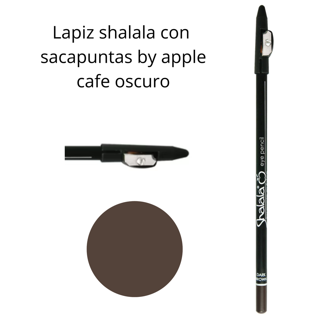 LAPIZ SHALALA CON SACAPUNTA DARK BROWN (7501906691116)