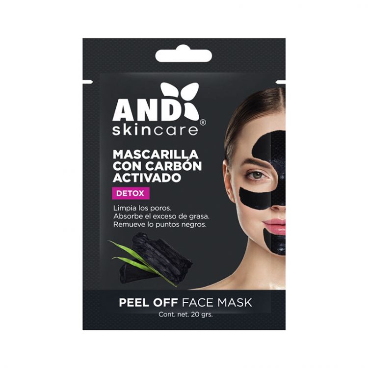 MASCARILLA FACIAL PEEL OFF CARBON ACTIVADO AND 20G 51156