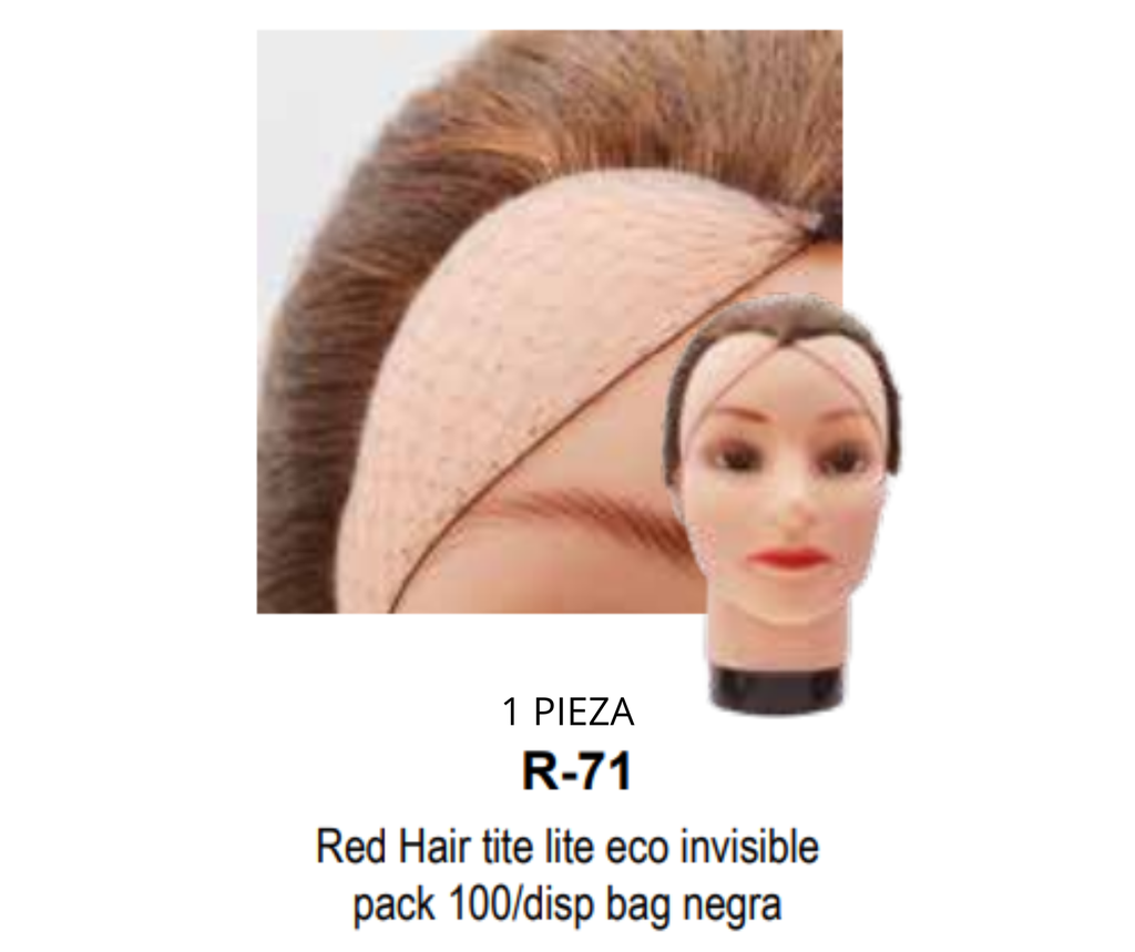 1 PZ RED PARA EL CABELLO NEGRA ULTRA DELGADA INVISIBLER-71 (ARO 100P)