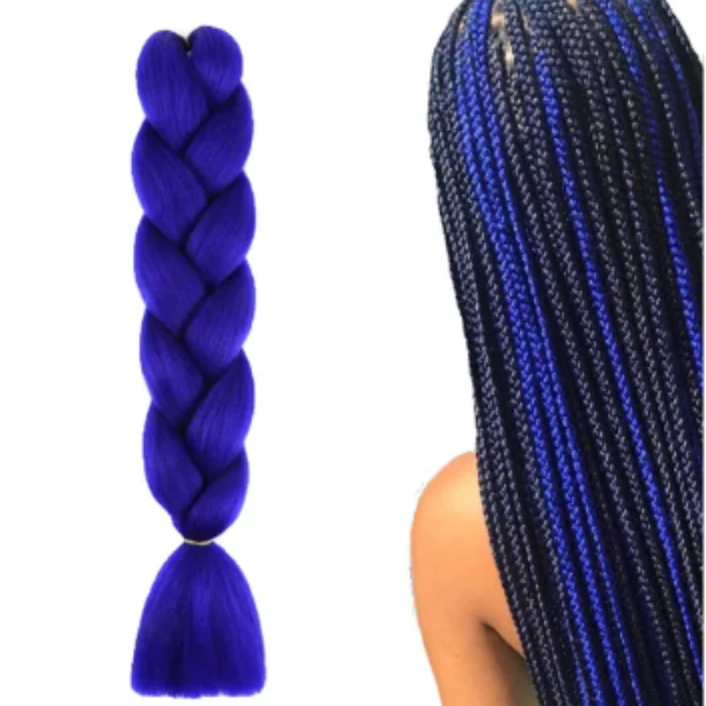 TRENZA KANEKALON AZUL