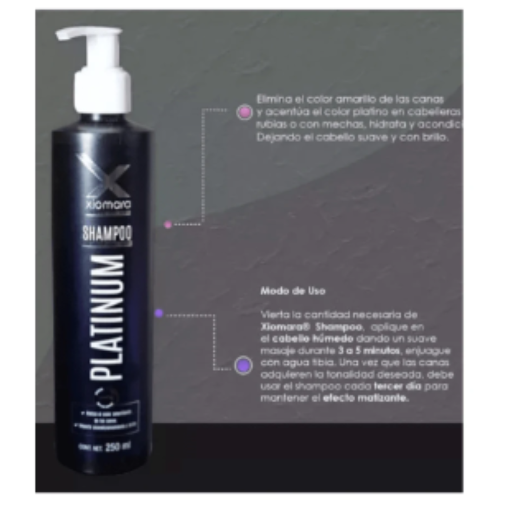 SHAMPOO PLATINUM XIOMARA 250ML