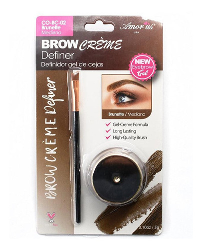 GEL PARA CEJAS AMOR US DARK BROWN /OSCURO