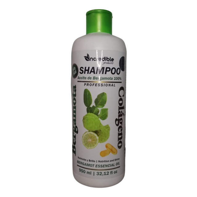 SHAMPOO DE BERGAMOTA Y COLAGENO INCREIBLE 950ML