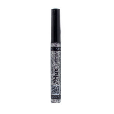 DELINEADOR LIQUIDO MAX EYELINER #27 GLITTER PLATA