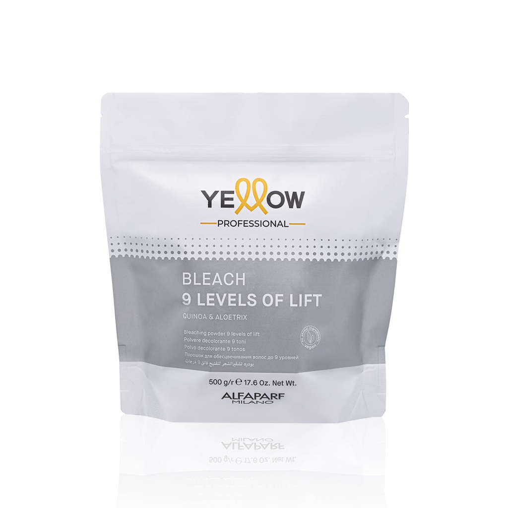 DECOLORANTE YELLOW BLEACH POWDER 9 TONOS POUCH 500g