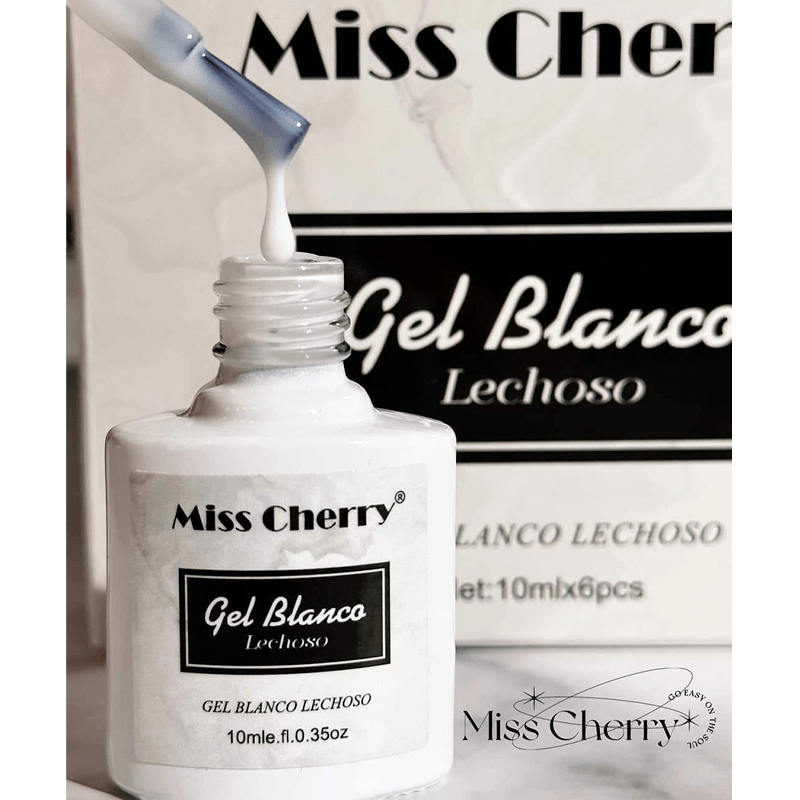 GEL BLANCO LECHOSO MISS CHERRY (6p) (MC32-23)