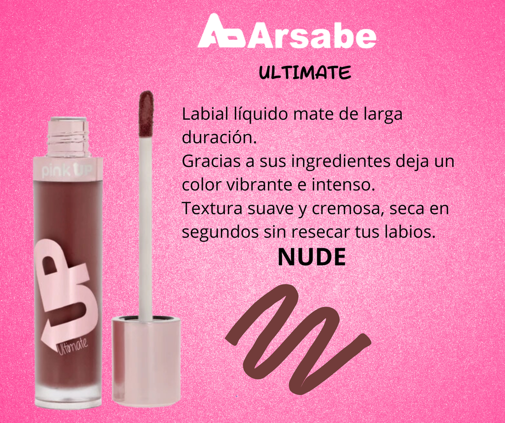 LABIAL LIQUIDO MATE NUDE ULTIMATE PKUM02