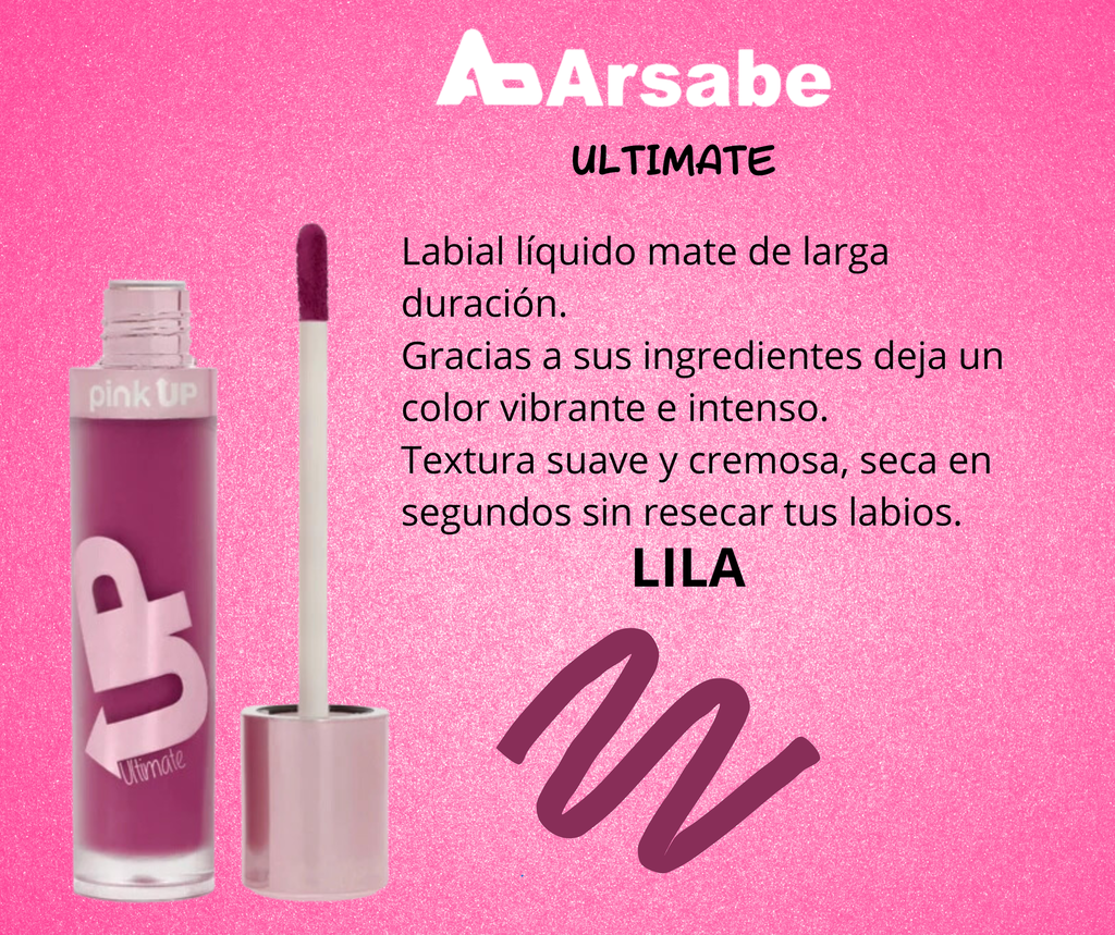 LABIAL LIQUIDO MATE ULTIMATE LILA PKUM14