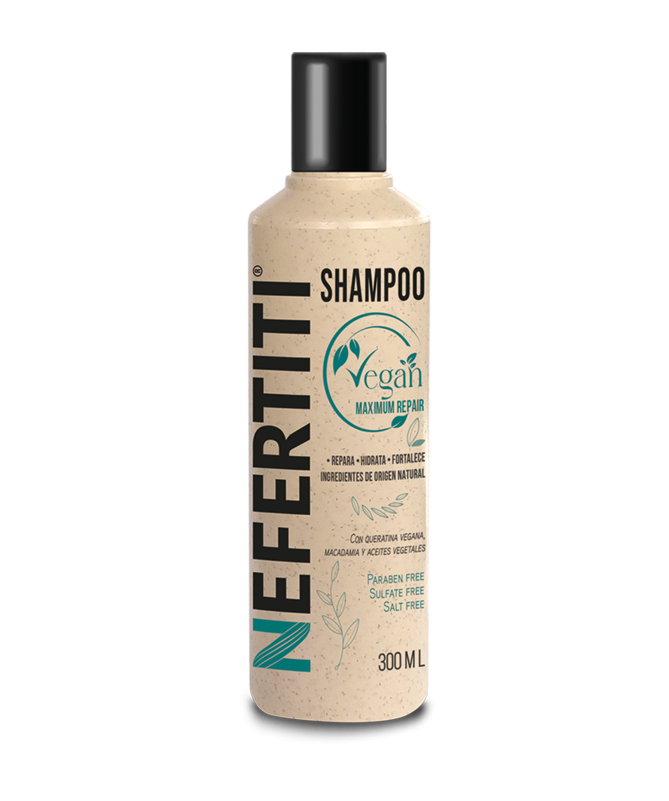 SHAMPOO VEGAN MAXIMUM REPAIR 300ML NEFERTITI