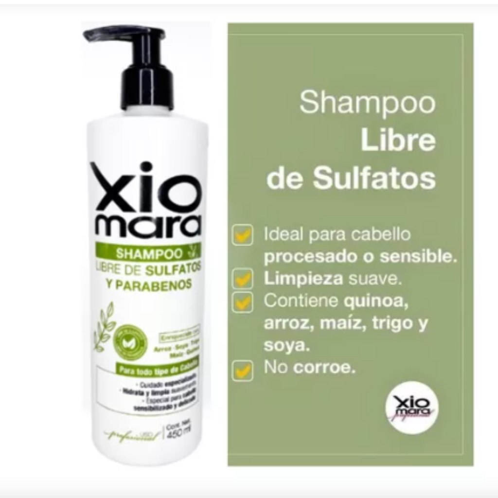 SHAMPOO LIBRE DE SULFATO XIOMARA 450ML