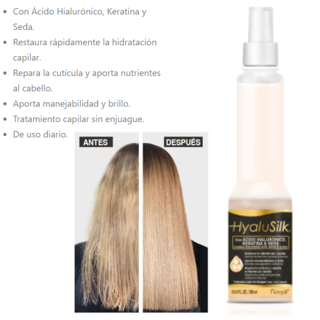 TRATAMIENTO BIFISICO HYALUSILK 300ML NUTRAPEL