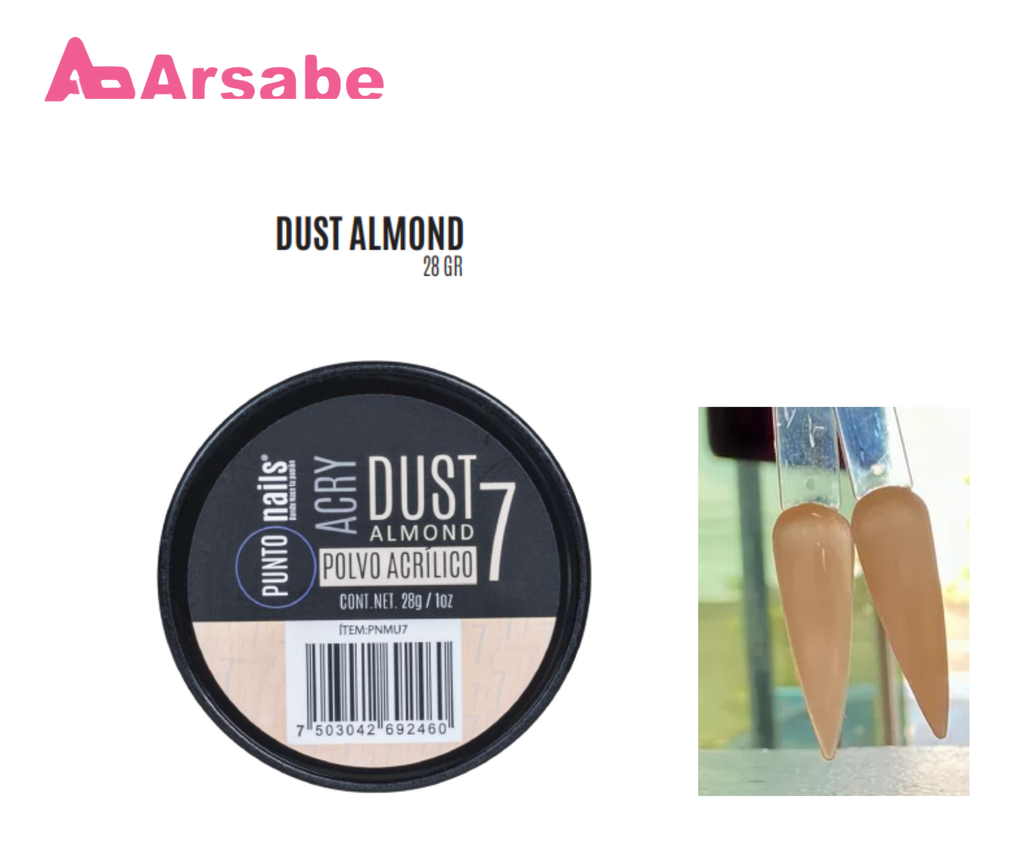 DUST ALMOND MAKE UP 7 1OZ PUNTO NAILS PNMU7