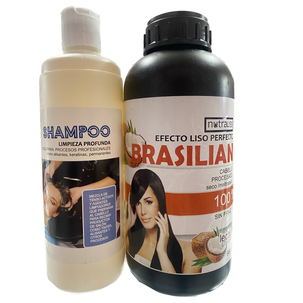 KIT KERATINA NUTRALISS BRASILEÑA 1L / SHAMPOO CLF 500ML