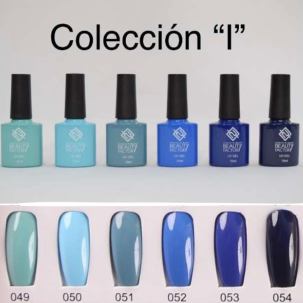 SET GEL PARA UÑAS GAMA I DE 6 PIEZAS BEAUTY FACTORY BFSGU-I