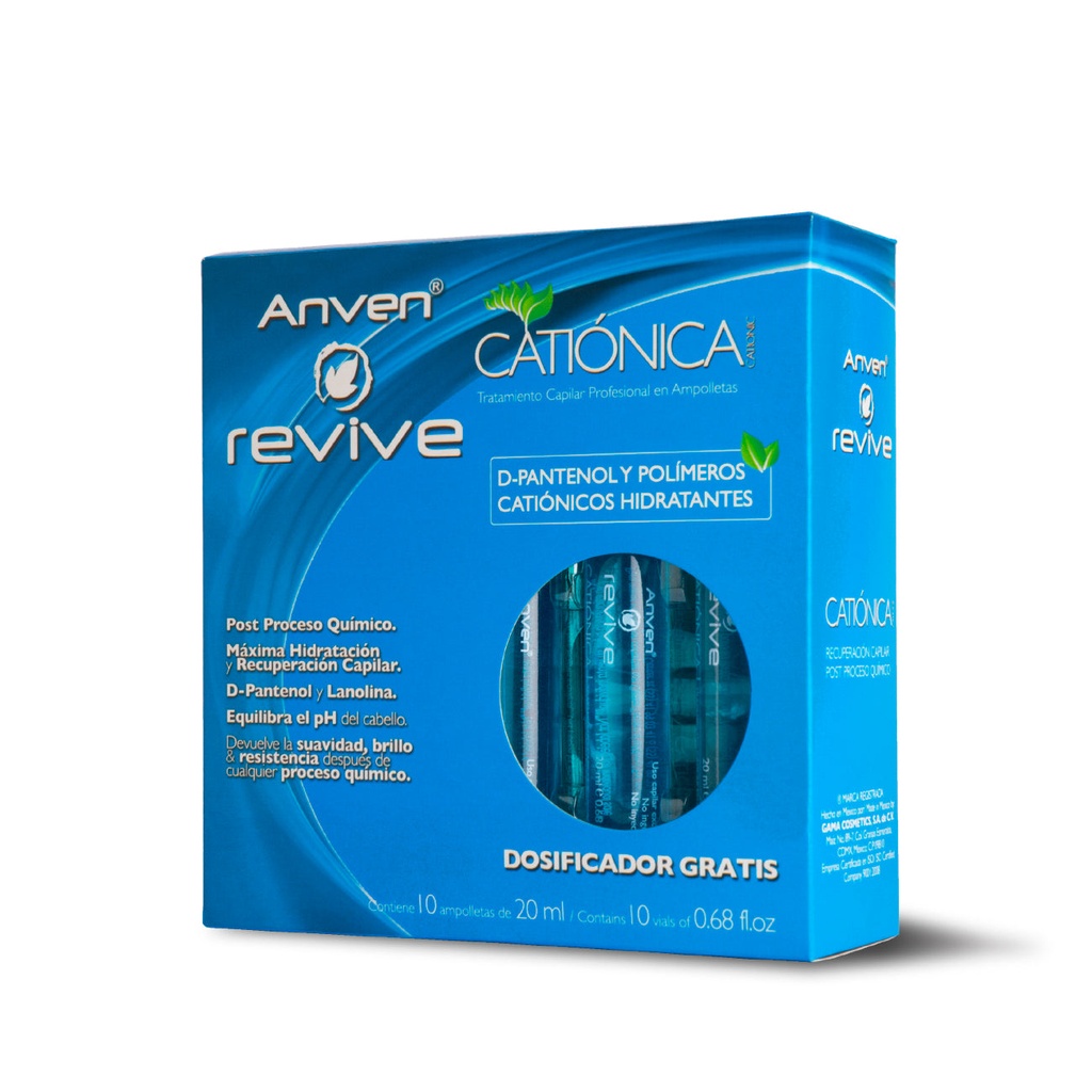 AMPOLLETA REVIVE CATIONICA 20 ML ANVEN