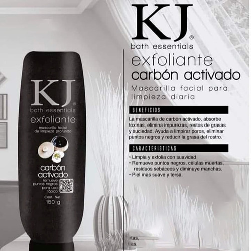 BATH ESSENTIALS KJ EXFOLIANTES DE CARBON ACTIVADO