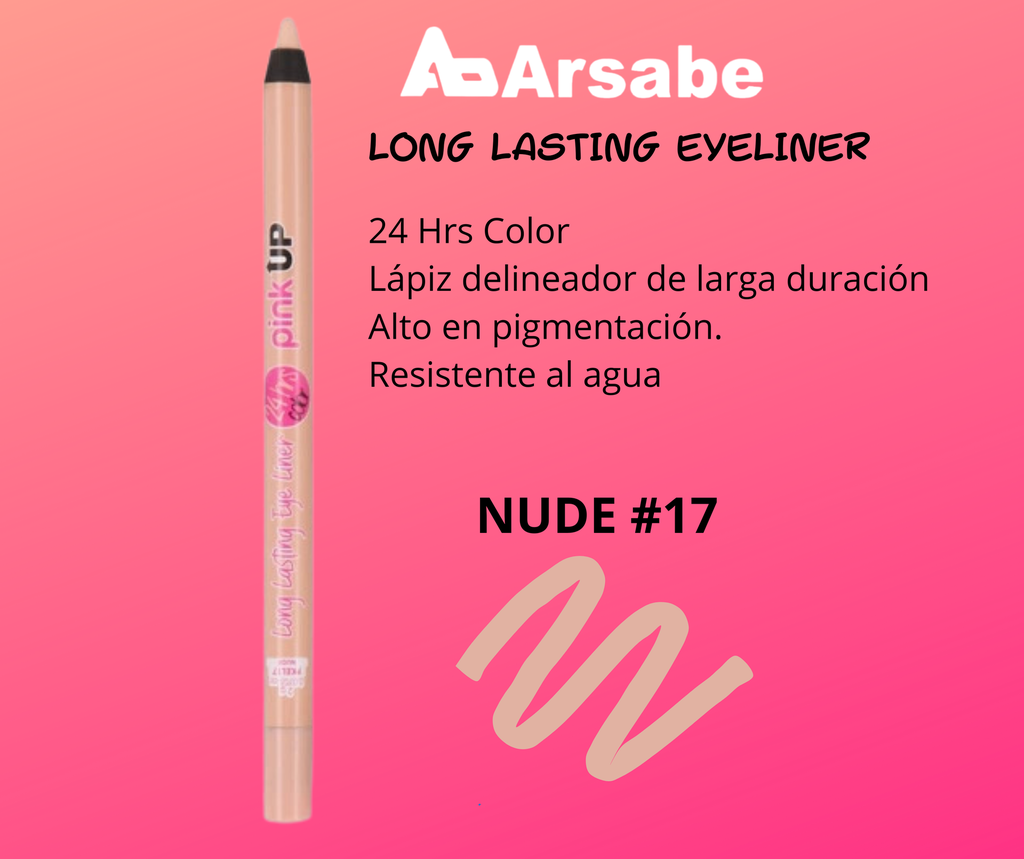 LONG LASTING EYE LINER 24HRS. EYE LINER  PINK UP NUDE 17 (PKEL17)