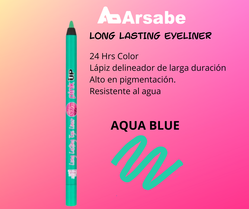 LONG LASTING EYE LINER 24HRS. EYE LINER  PINK UP AQUA BLUE 23