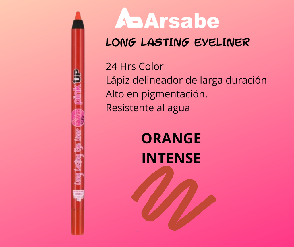 LONG LASTING EYE LINER 24HRS. EYE LINER  PINK UP ORANGE INTENSE 24