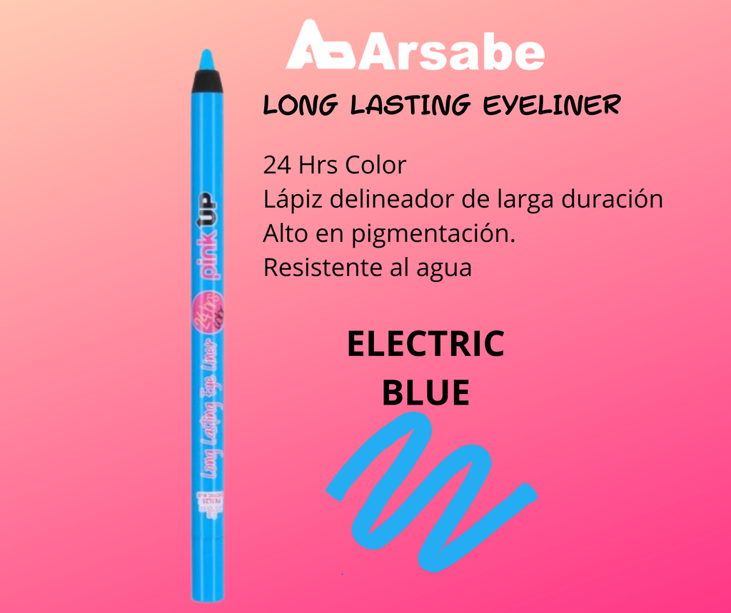 LONG LASTING EYE LINER 24HRS. EYE LINER  PINK UP ELECTRIC BLUE25