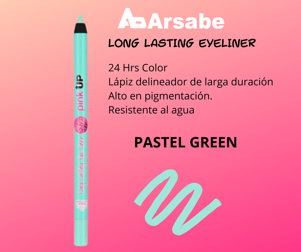 LONG LASTING EYE LINER 24HRS. EYE LINER  PINK UP PASTEL GREEN 26