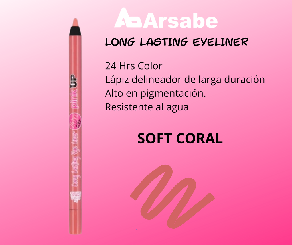 LONG LASTING EYE LINER 24HRS. EYE LINER  PINK UP SOFT CORAL 30