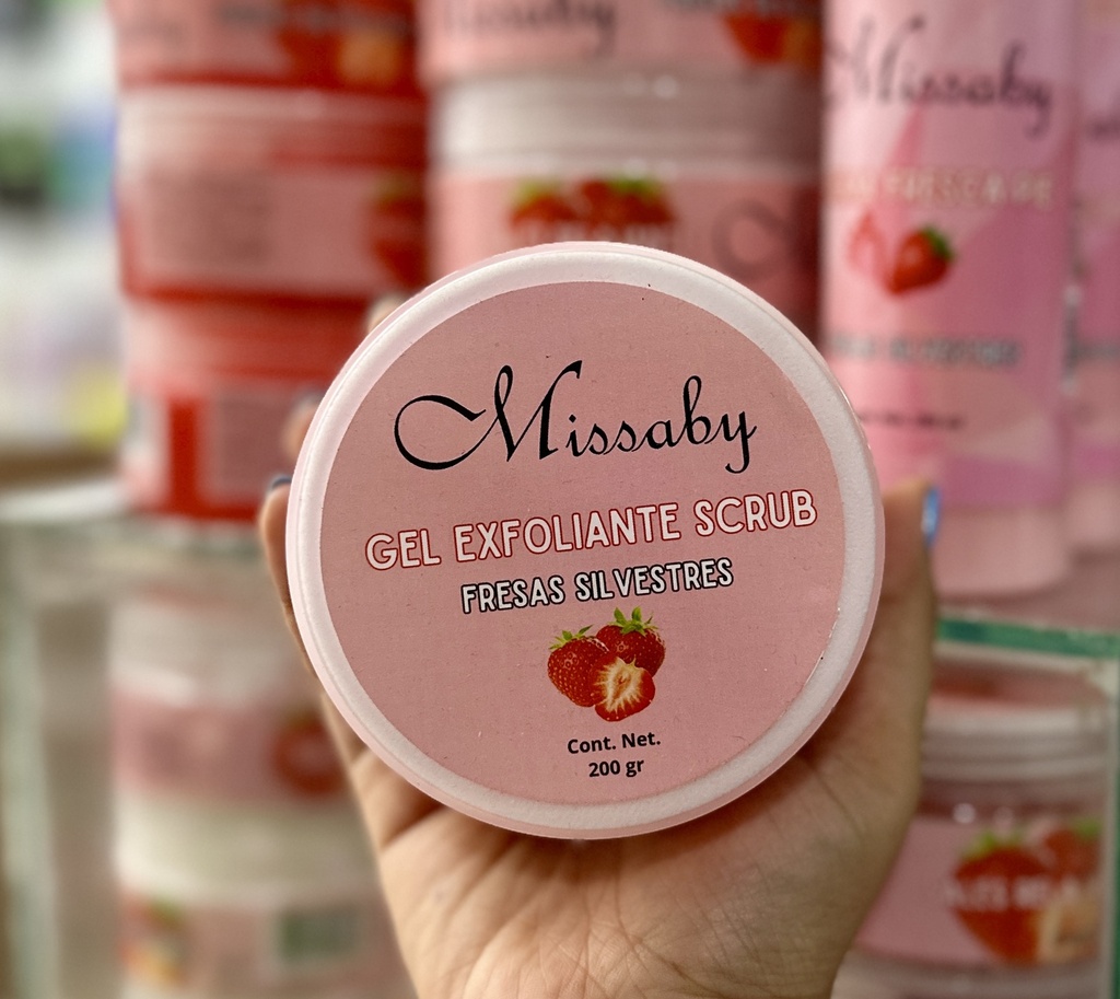 GEL EXFOLIANTE SCRUB FRESAS SILVESTRES MISSABY 200GR