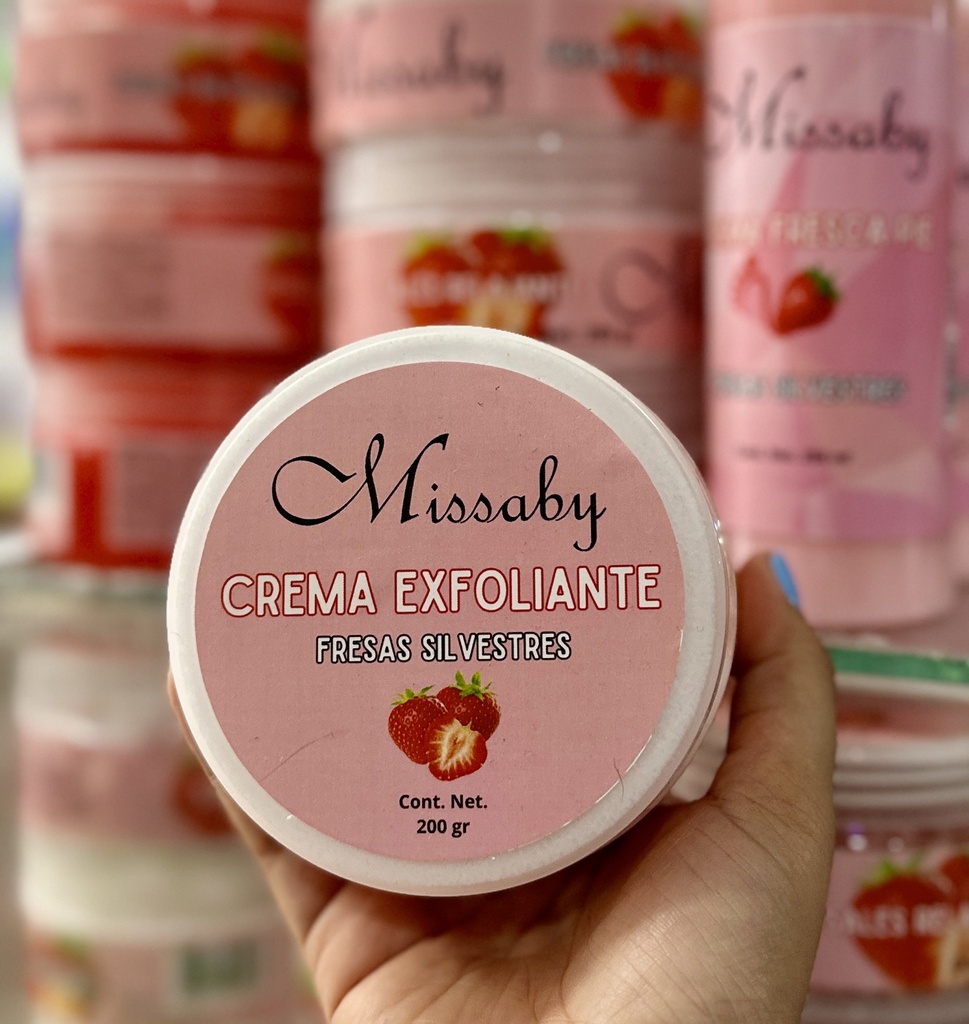 CREMA EXFOLIANTE FRESAS SILVESTRES MISSABY 200GR