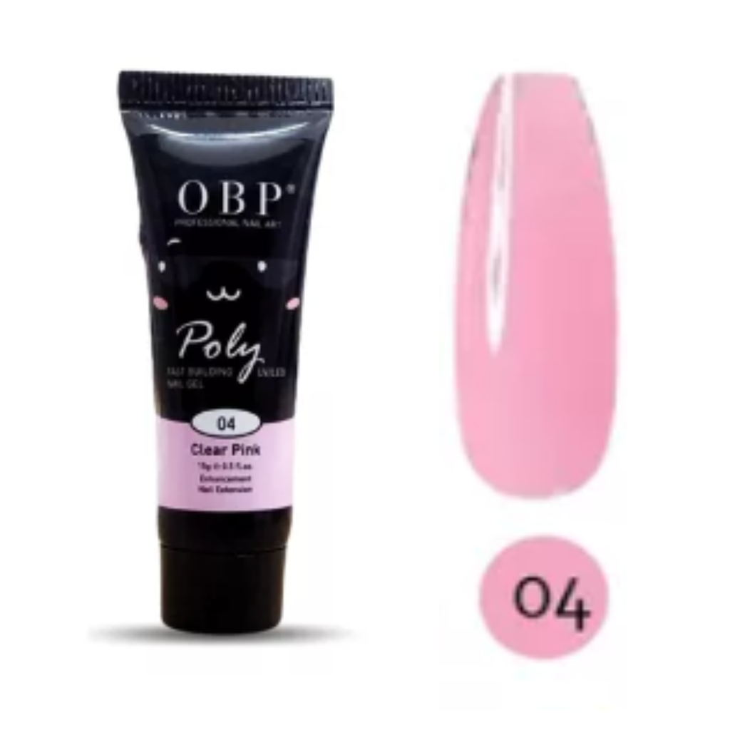 POLYGEL OBP 15ML CLEAR PINK 4