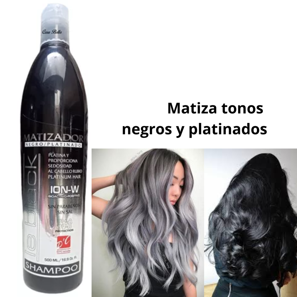 SHAMPOO MATIZADOR LE BLACK/NEGRO DCONDE 500ML