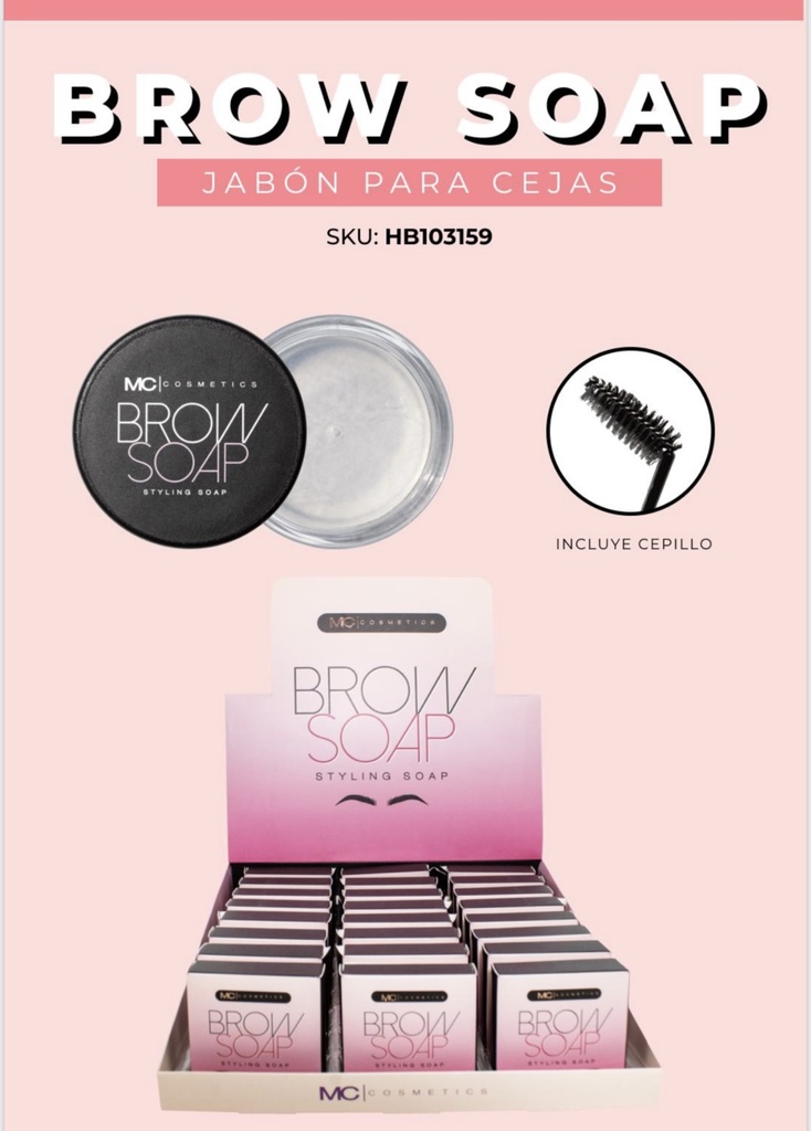 BROW SOAP/JABON PARA CEJA CON BROCHA MC