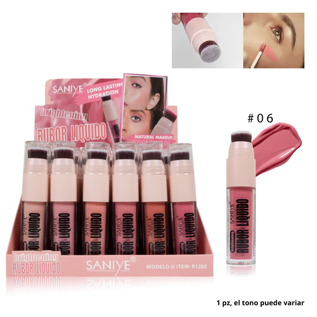 RUBOR LIQUIDO BRIGHTENING SANIYE R1285 (24P)