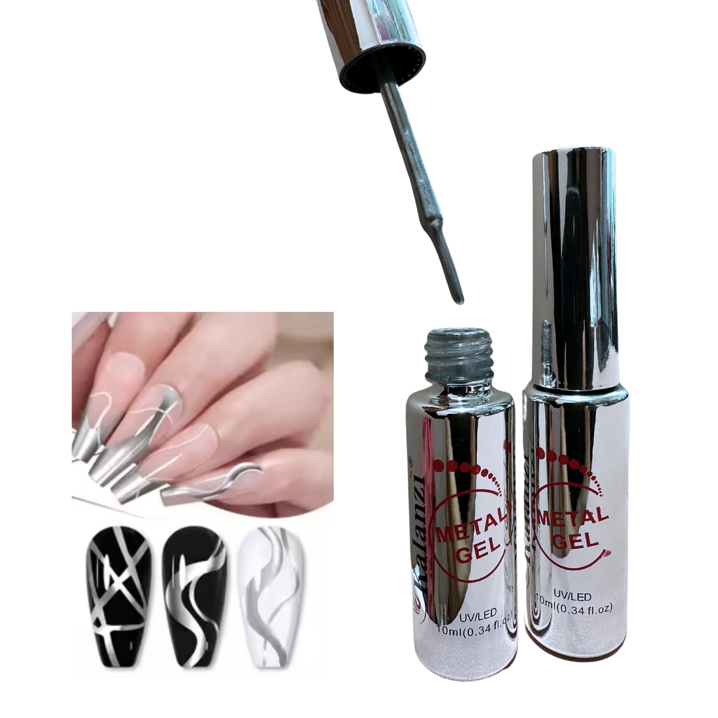 GEL LINER DE METAL PLATA KALANZI