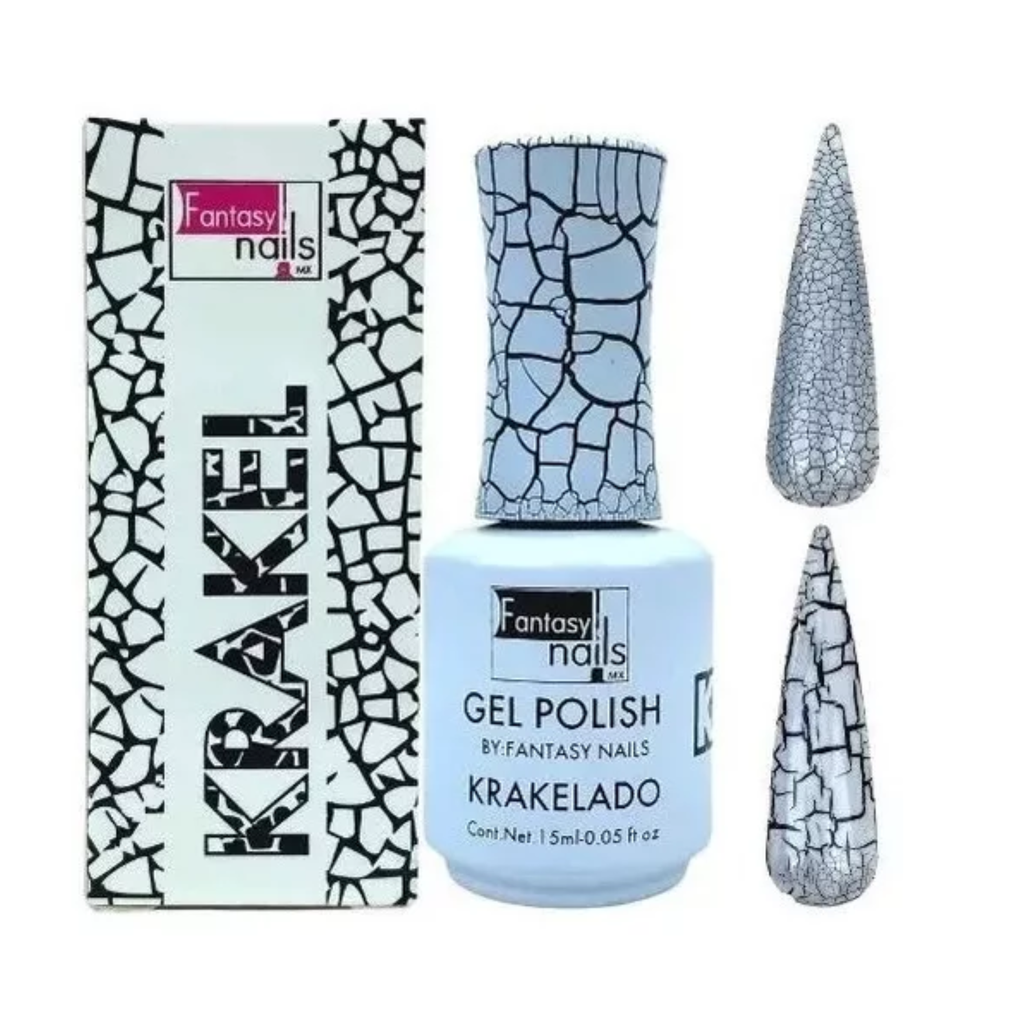 GEL KRAKELADO BLANCO FANTASY NAILS