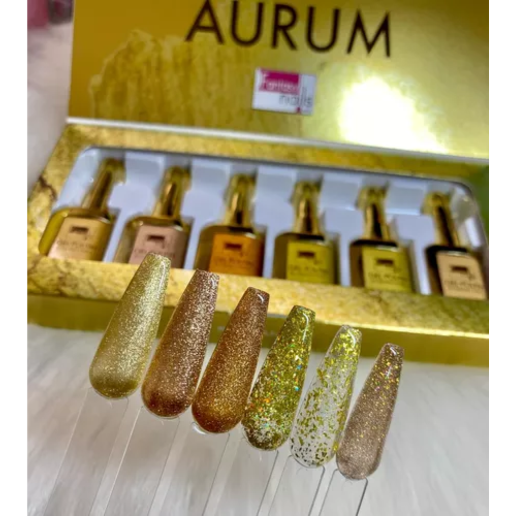 COLECCION GEL 24K AURUM (6pcs) FANTASY NAILS