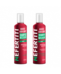 [7502238705250] SHAMPOO Y TRAT ROUGE/ROJO 300ML NEFERTITI