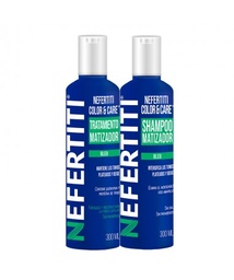 [7502238705274] KIT SHAMPOO Y TRAT BLEU 300ML NEFERTITI