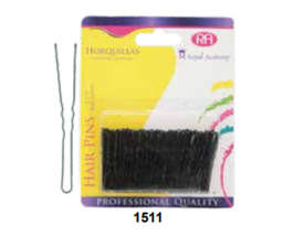 [7502252530234] HORQUILLAS NEGRA 1 1/2&quot; BLISTER C/100 PZ ROYAL ACADEMY #1511