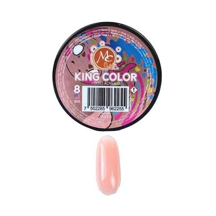 [7502285962255] POLVO ACRILICO KING COLOR 1 OZ #8 MC NAILS