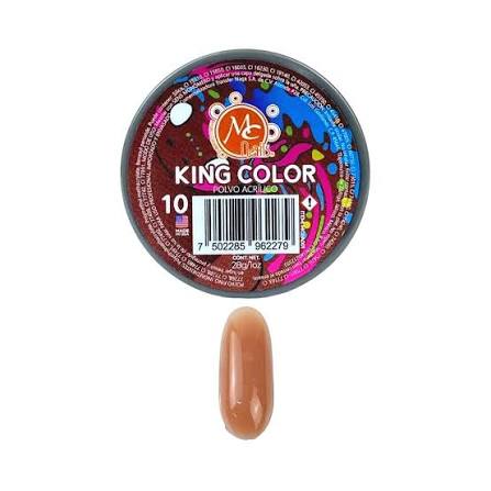 [7502285962279] POLVO ACRILICO KING COLOR 1OZ #10 MC NAILS