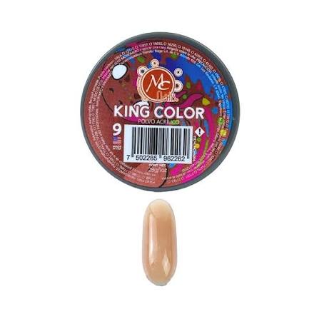 [7502285962262] POLVO ACRILICO KING COLOR 1OZ #9 MC NAILS