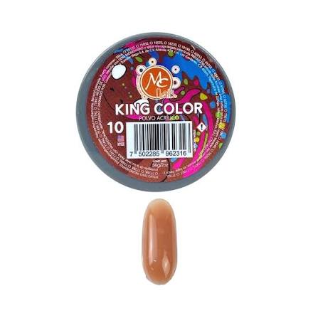 [7502285962316] POLVO ACRILICO KING COLOR 20Z #10 MC NAILS