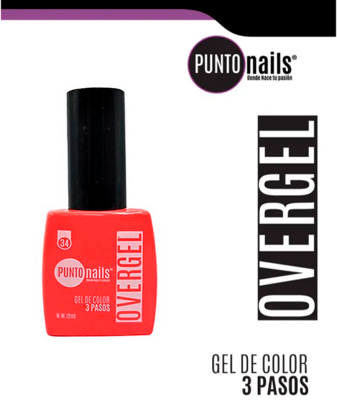 [7505031102691] PUNTO NAILS OVERGEL CORAL TANGO #34 12ml