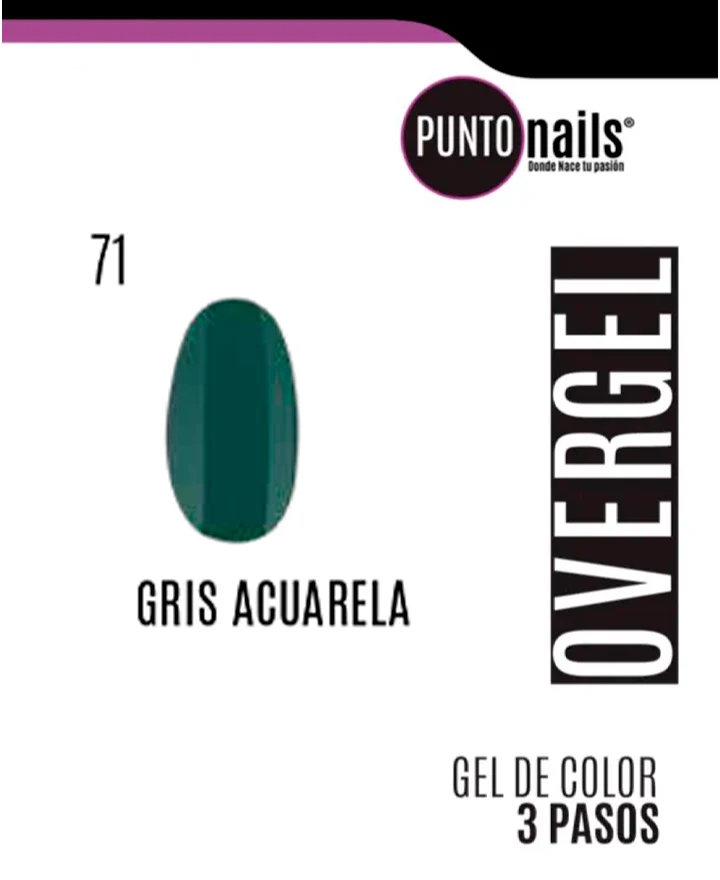 [7505031103063] PUNTO NAILS OVERGEL GRIS ACUARELA #71 12ml