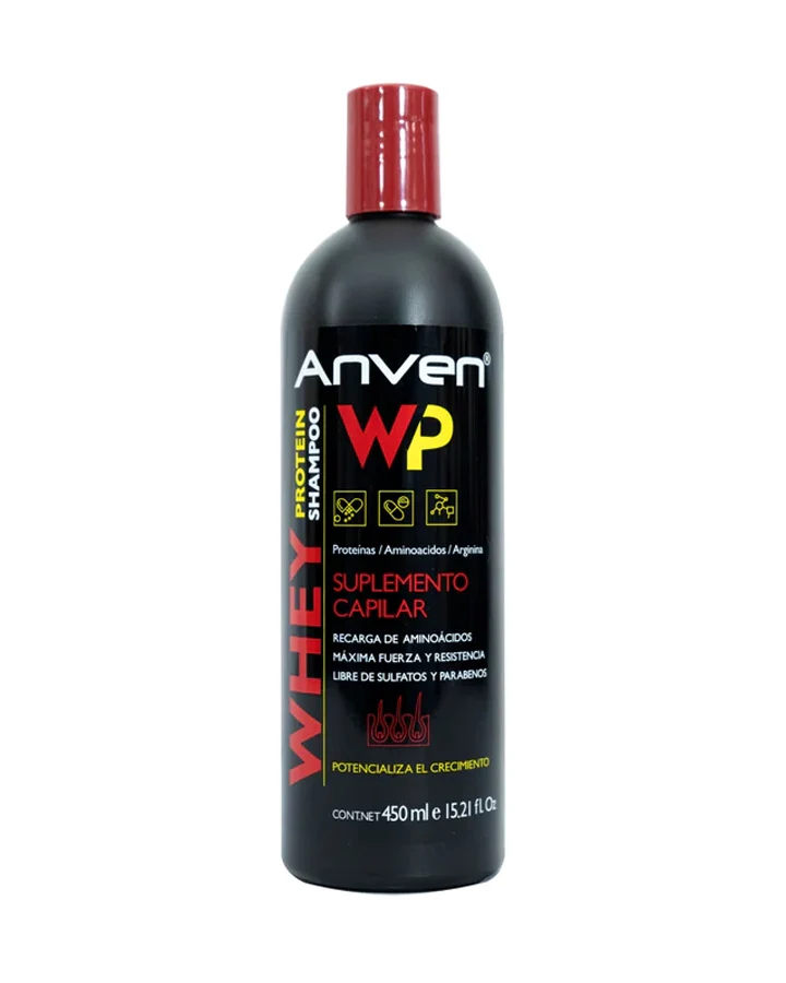 [7506115653825] SHAMPOO PROTEIN WHEY ANVEN SUPLEMENTO CAPILAR 450ML