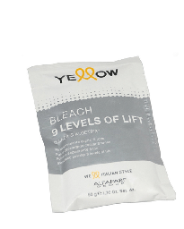 [8022297079943] DECOLORANTE YELLOW EN SOBRE 9 LEVELS 50G (8022297147918)