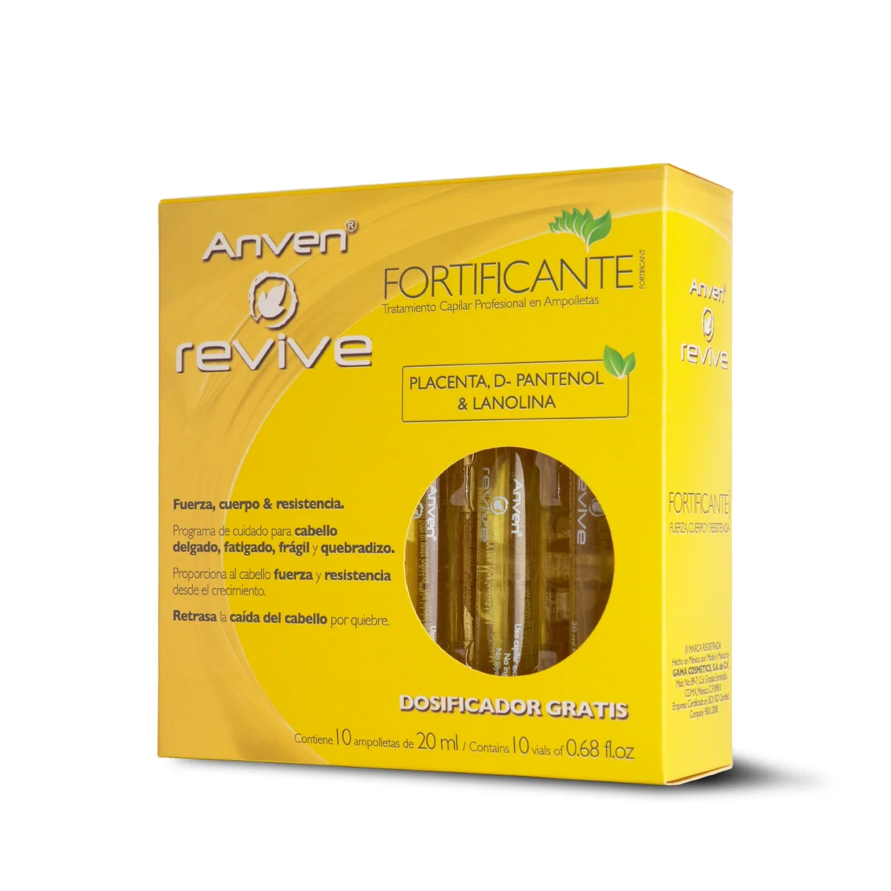 [7506115653450] AMPOLLETA REVIVE FORTIFICANTE 20ML ANVEN 10PZ