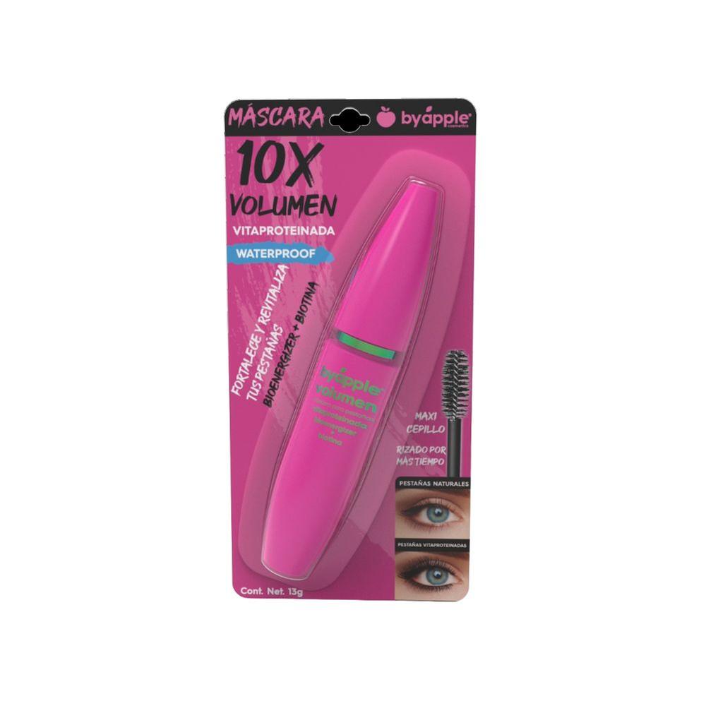 [7501906606455] BY APPLE MASCARA 10XVOLUMEN ROSA BIOENERGIZER+BIOTINA